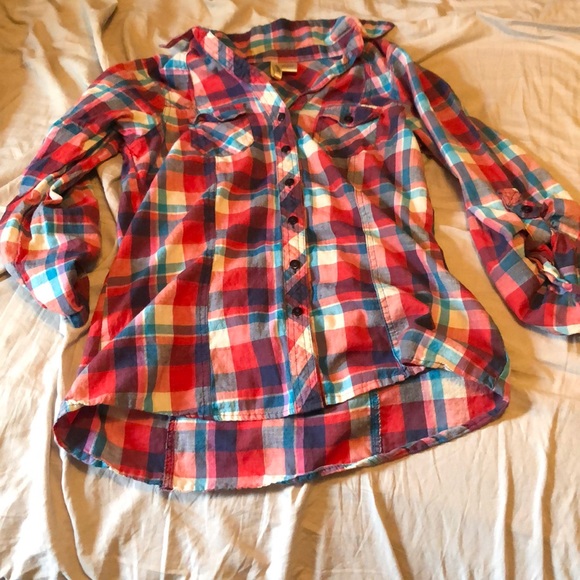 Pink Long Sleeve Passport Flannel - Picture 5 of 10